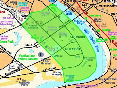 Green Zone map (from CNN)