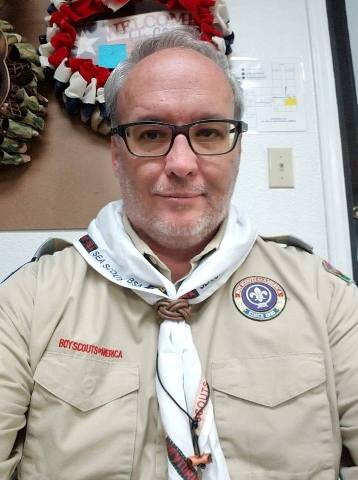 Wearing the Wood Badge (with a special program/event neckerchief)