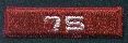 75 year veteran bar (silver numbers on red bar)