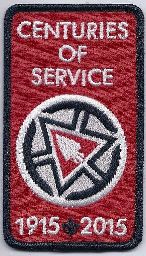 the Centennial Service Award emblem