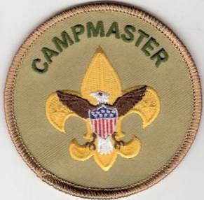 Campmaster badge of office