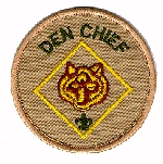 Den Chief badge 
of office (worn by both Cub Scout and WEBELOS Cub Scout Den Chiefs)