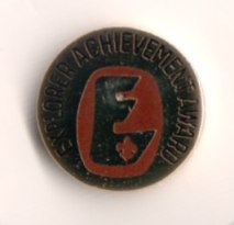 the Explorer Achivement Award pin (submitted by Mike Walton)