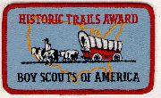 Historic Trails Award cloth patch