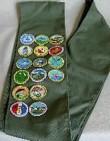 Merit badge sash