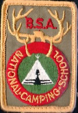 National Camp 									School patch