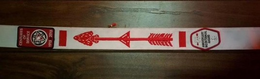 OA Centennial Service Award emblem with Bicentennial Service Award on sash