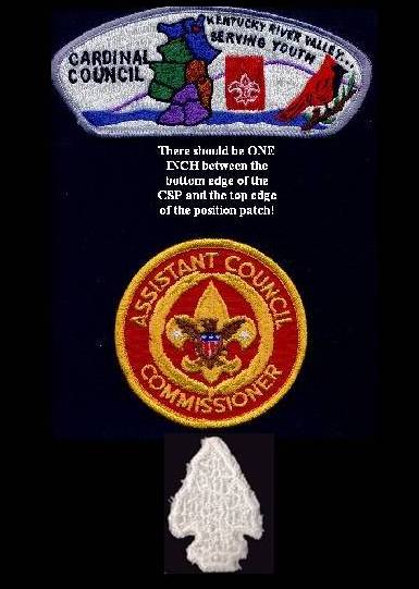 Left Shoulder showing Commissioner emblem
