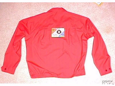 backside of my light
jacket