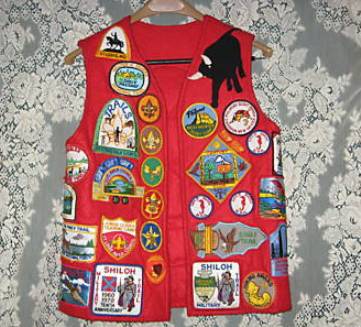 Red Scout vest front