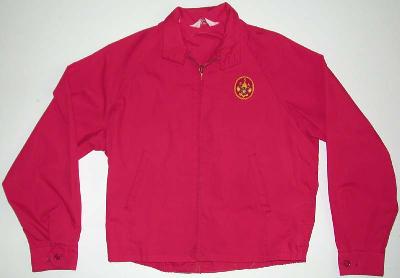 Red poplin jacket(front)