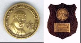 Young Award pin and plaque