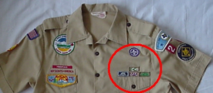 Eagle Scout Knot Patch Placement