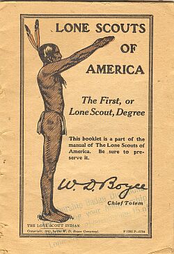 Image of cover to first Lone Scouting manual