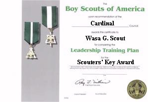 Volunteer Training Award Certificate