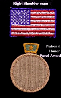 National Honor Patrol Award location